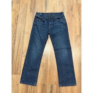 Calvin Klein Boys Slim Straight Jeans Size 10 Dark Wash Denim
